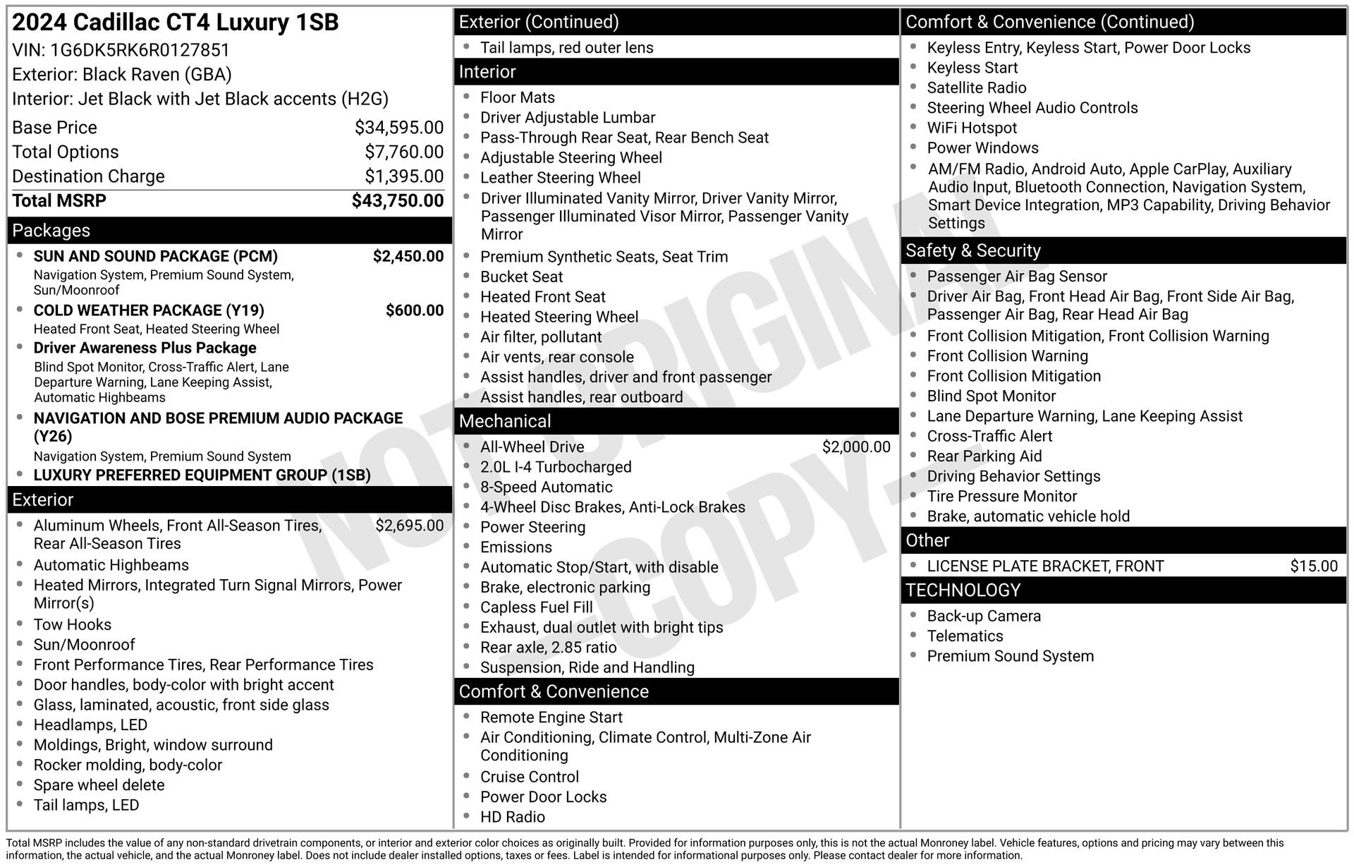 Certified 2024 Cadillac CT4 Luxury w/ Sun And Sound Package AWD/4WD image 41