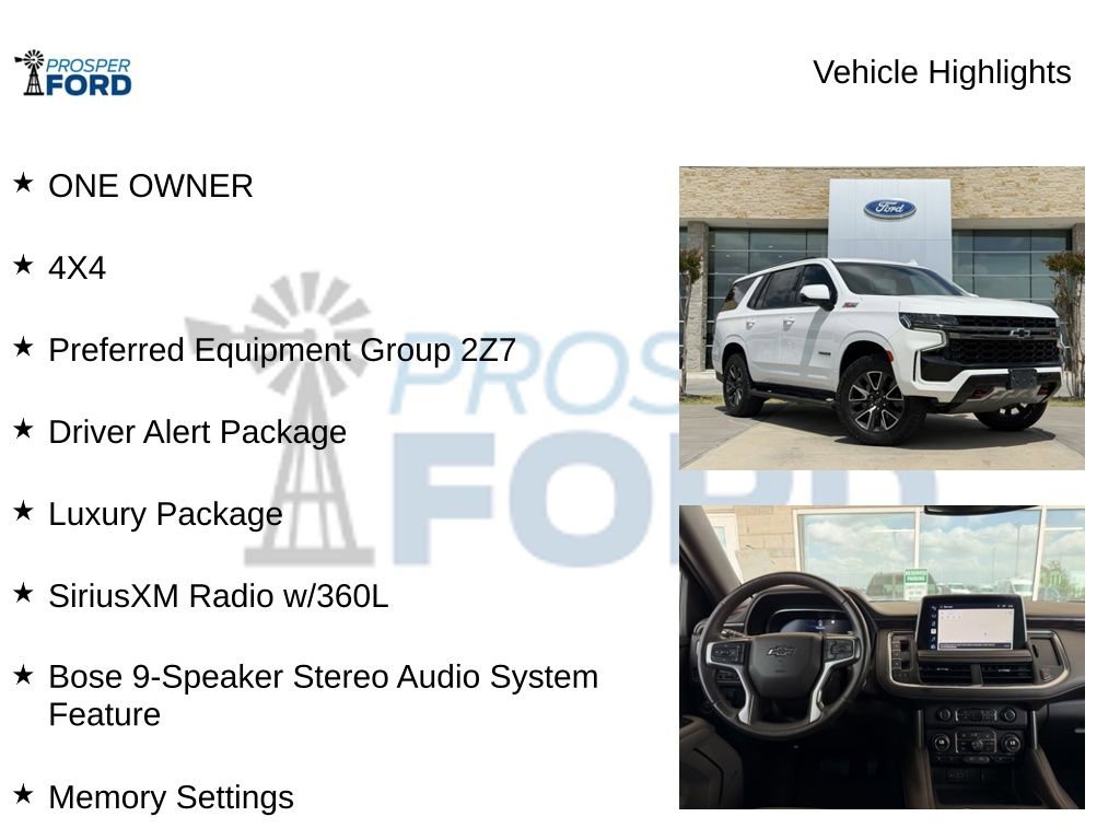 Used 2022 Chevrolet Tahoe Z71 w/ Luxury Package image 5