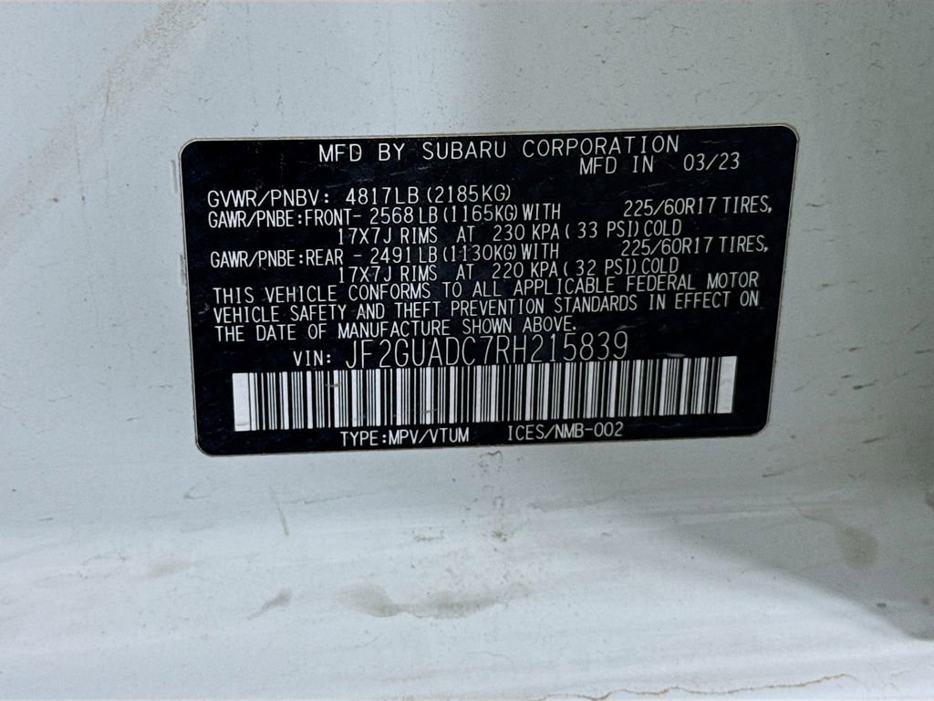 Used 2024 Subaru Crosstrek 2.0i Premium image 29