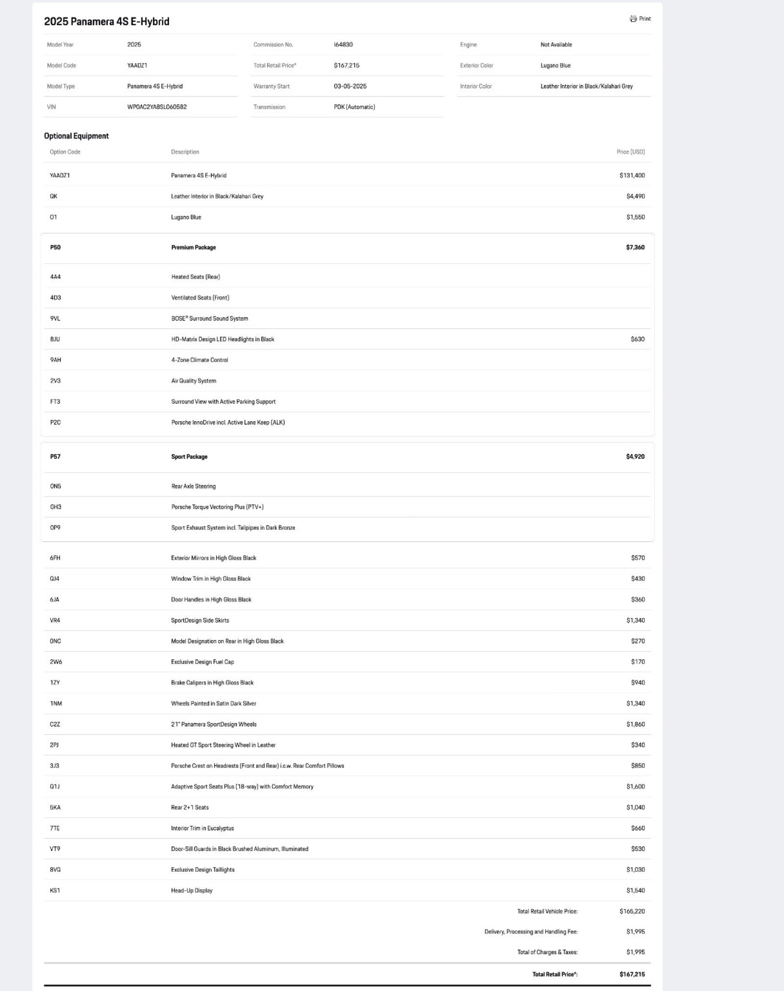 Used 2025 Porsche Panamera 4S image 34