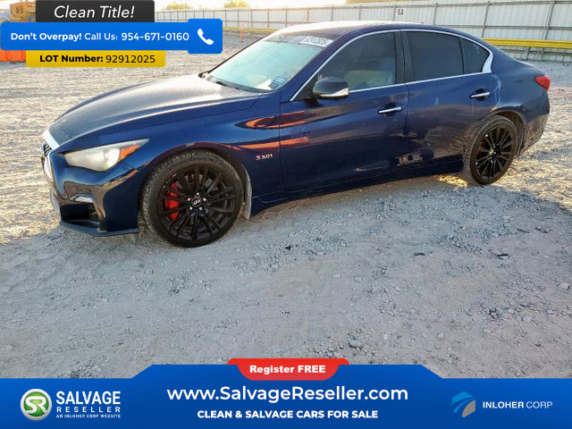 Used 2018 INFINITI Q50 Red Sport 400 w/ Sensory Package (Sport) image 1