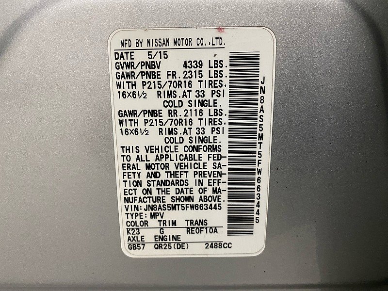 Used 2015 Nissan Rogue S w/ Convenience Package image 10