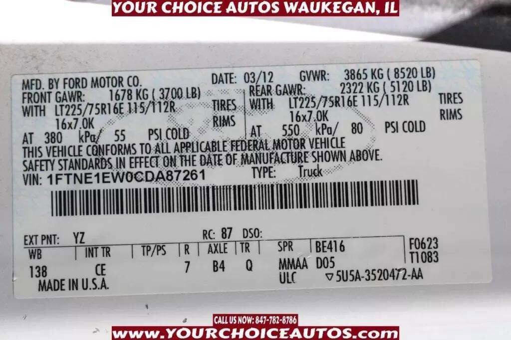 Used 2012 Ford E-150 and Econoline 150 w/ PWR Group image 29