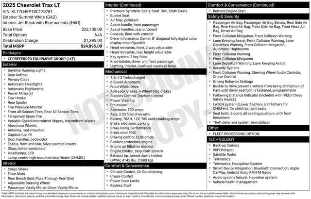 Used 2025 Chevrolet Trax LT FWD image 17