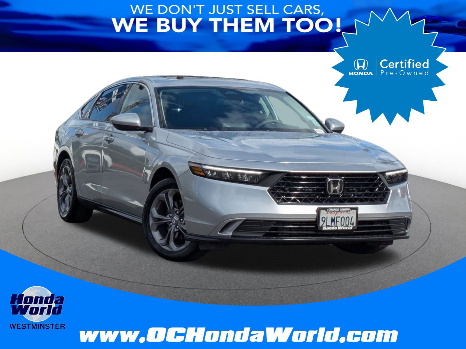 Certified 2024 Honda Accord EX