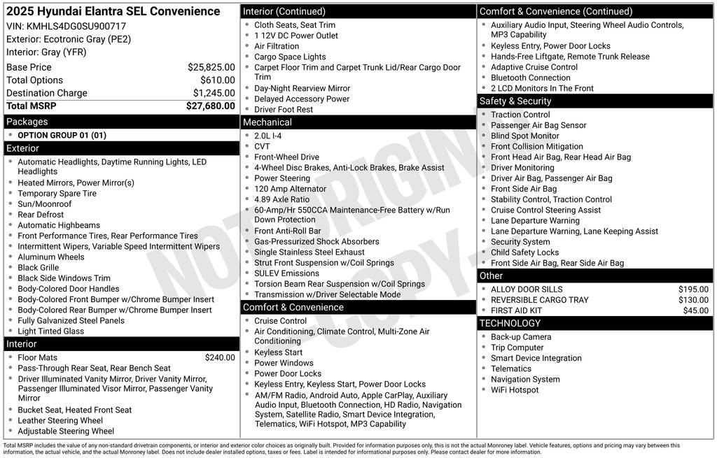 Certified 2025 Hyundai Elantra SEL image 32