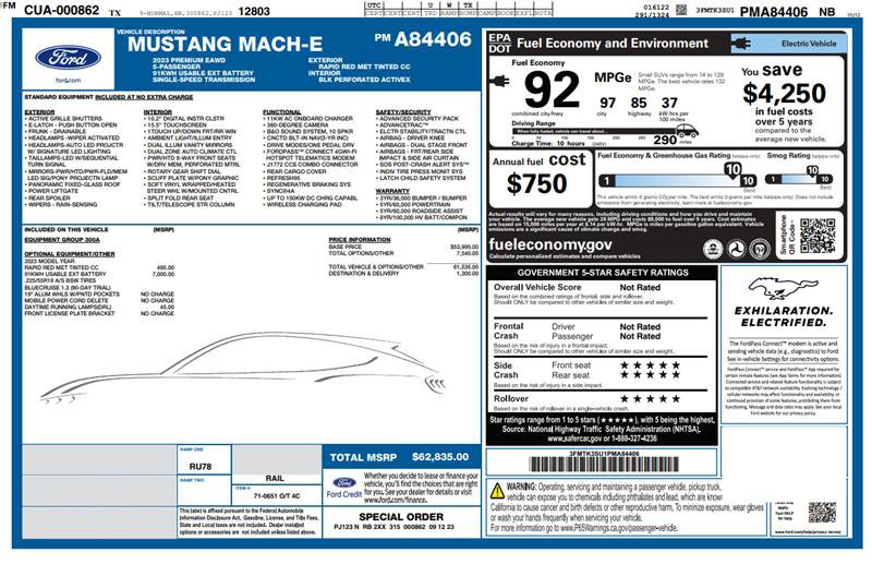 Used 2023 Ford Mustang Mach-E Premium image 3