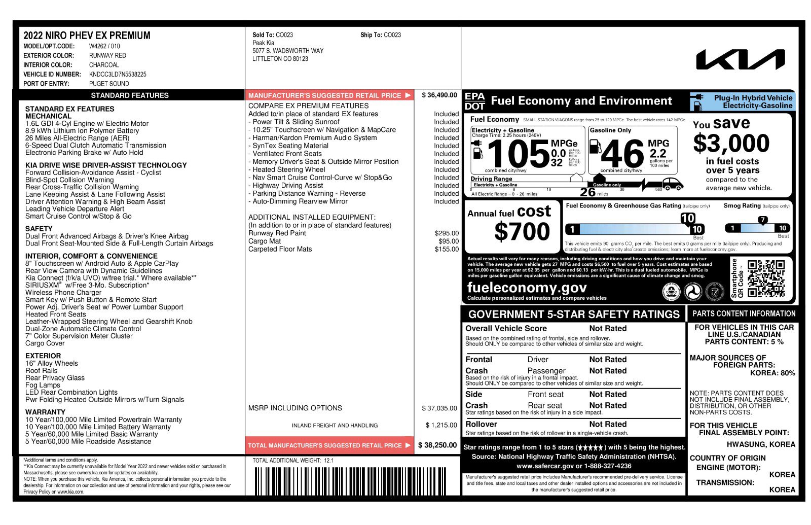 Used 2022 Kia Niro EX Premium image 11