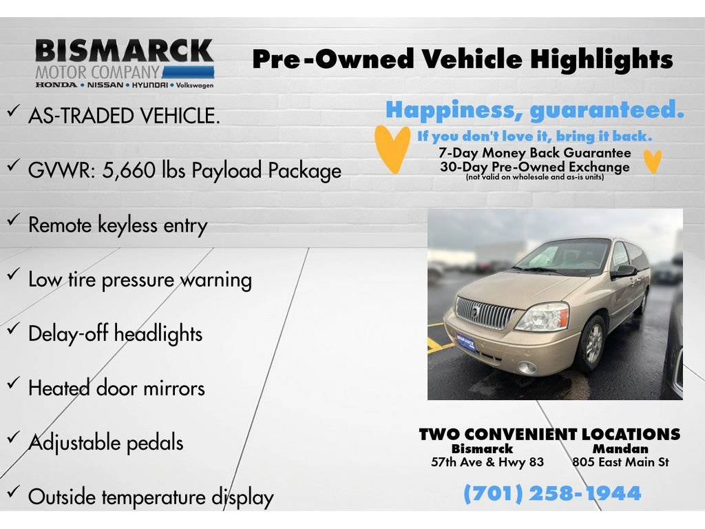 Used 2007 Mercury Monterey Luxury FWD image 7