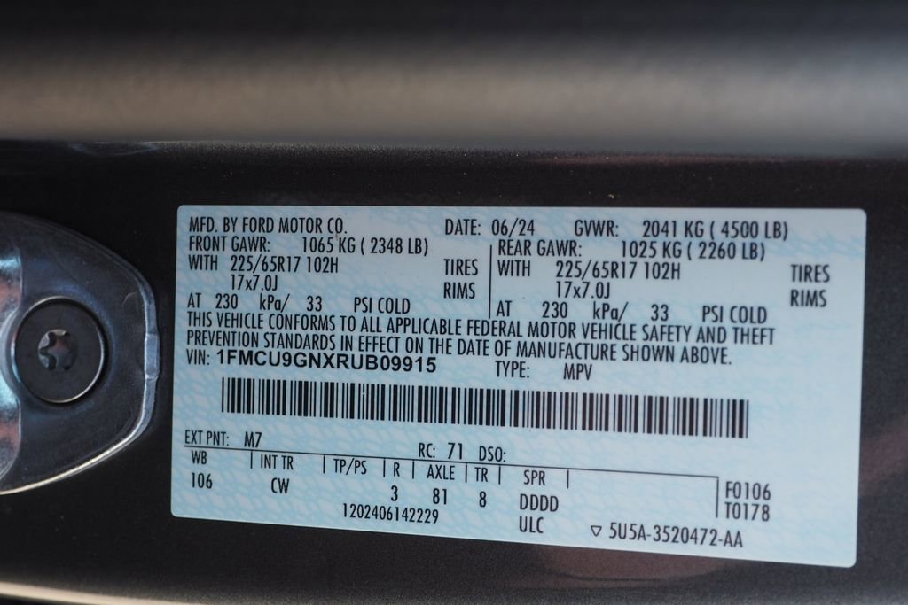 Used 2024 Ford Escape Active image 28