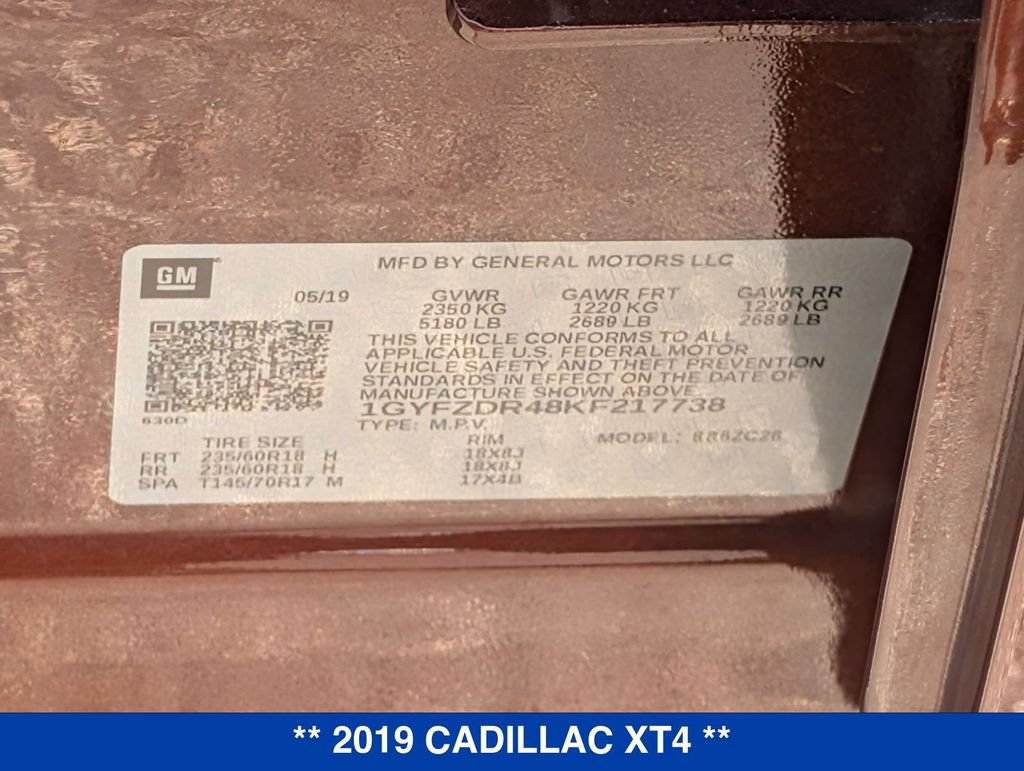 Used 2019 Cadillac XT4 Premium Luxury AWD/4WD image 37