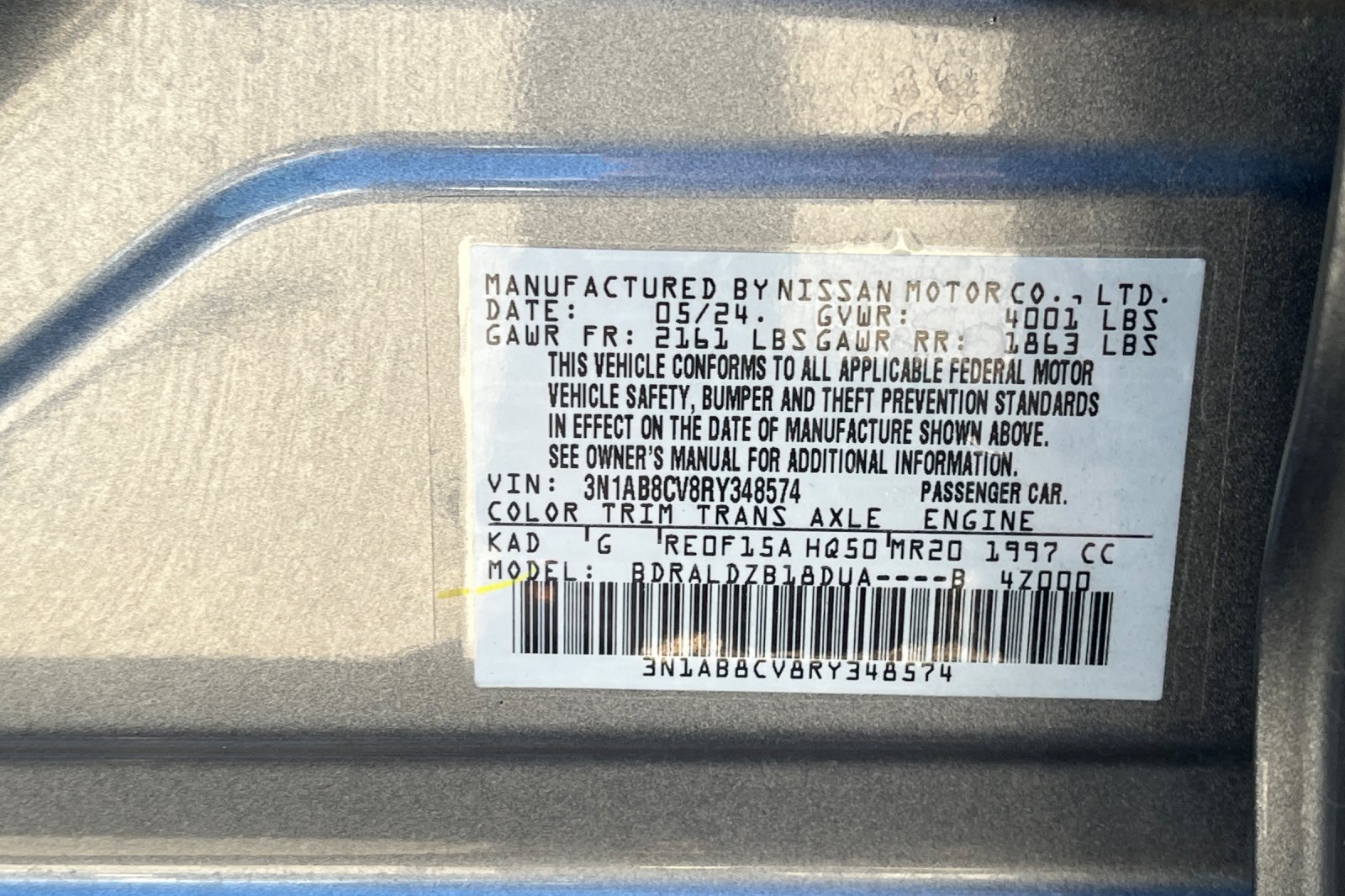 Used 2024 Nissan Sentra SV FWD image 41