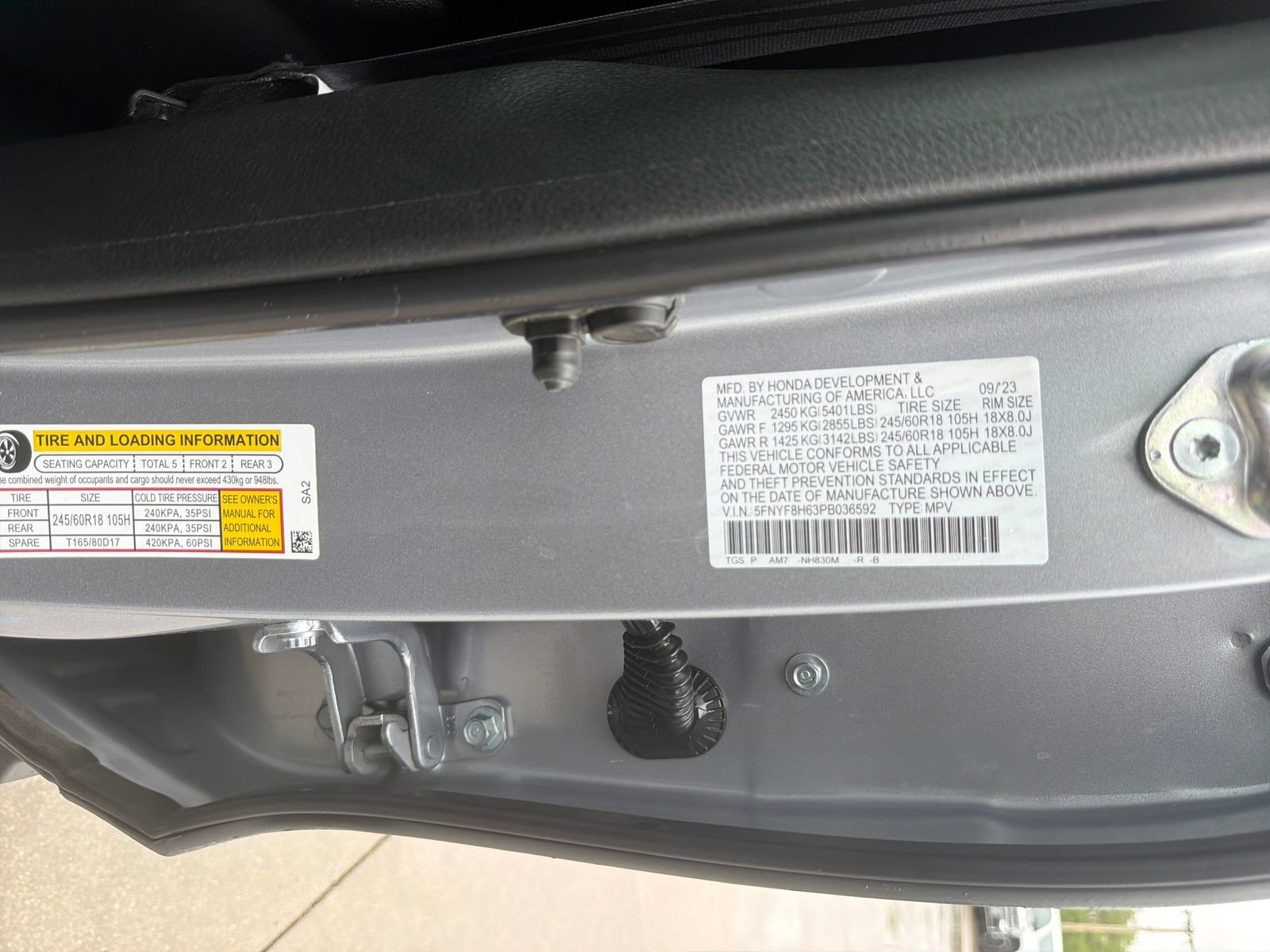 Certified 2023 Honda Passport TrailSport image 33