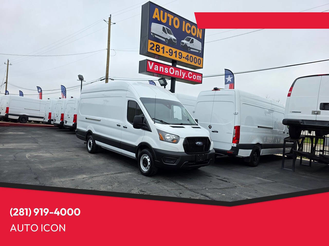 Used 2021 Ford Transit 250 148 High Roof Extended RWD image 1