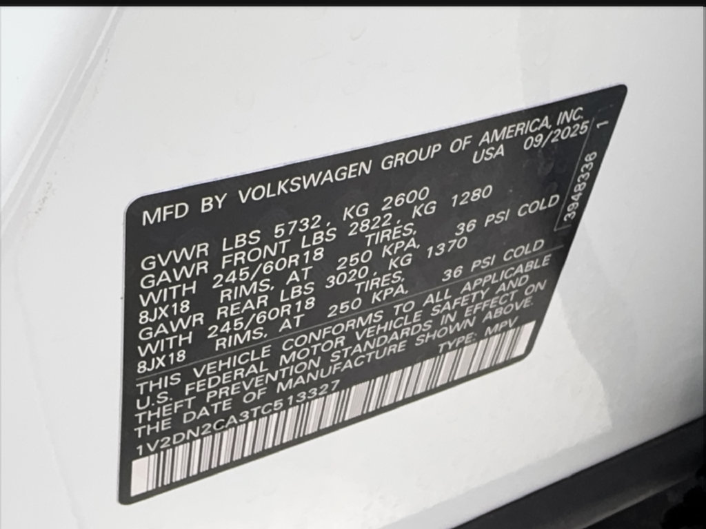 Used 2026 Volkswagen Atlas SE FWD image 61