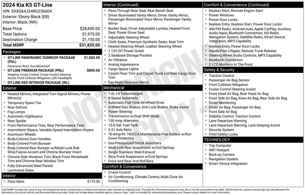 Certified 2024 Kia K5 GT-Line image 36