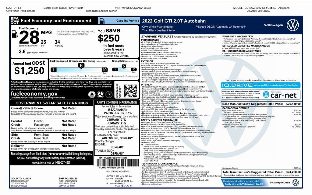 Used 2022 Volkswagen GTI Autobahn image 4