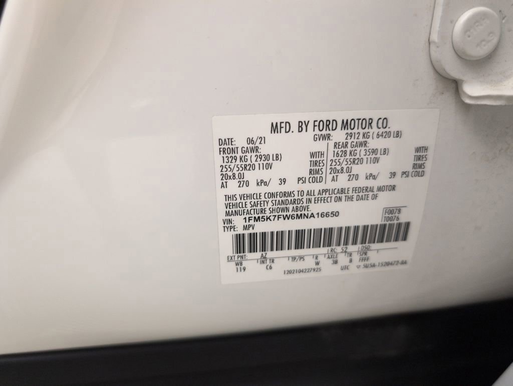 Used 2021 Ford Explorer Limited w/ Hybrid Equipment Group 310A image 49