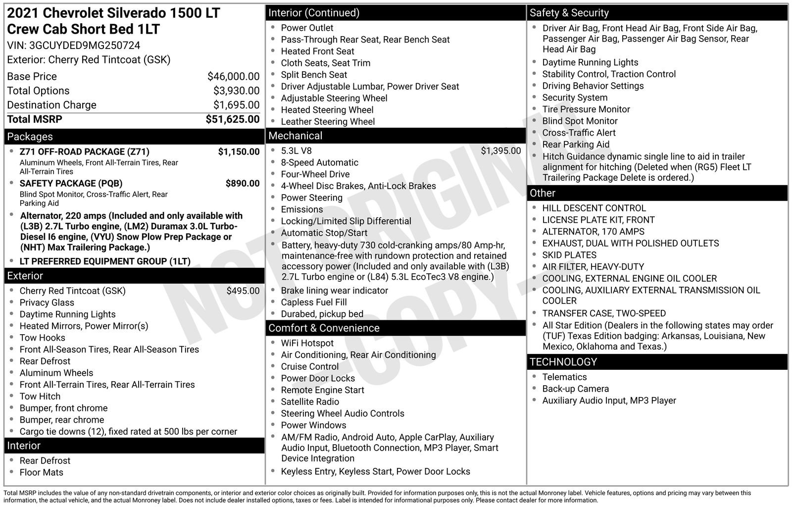 Used 2021 Chevrolet Silverado 1500 LT w/ Z71 Off-Road Package AWD/4WD image 8