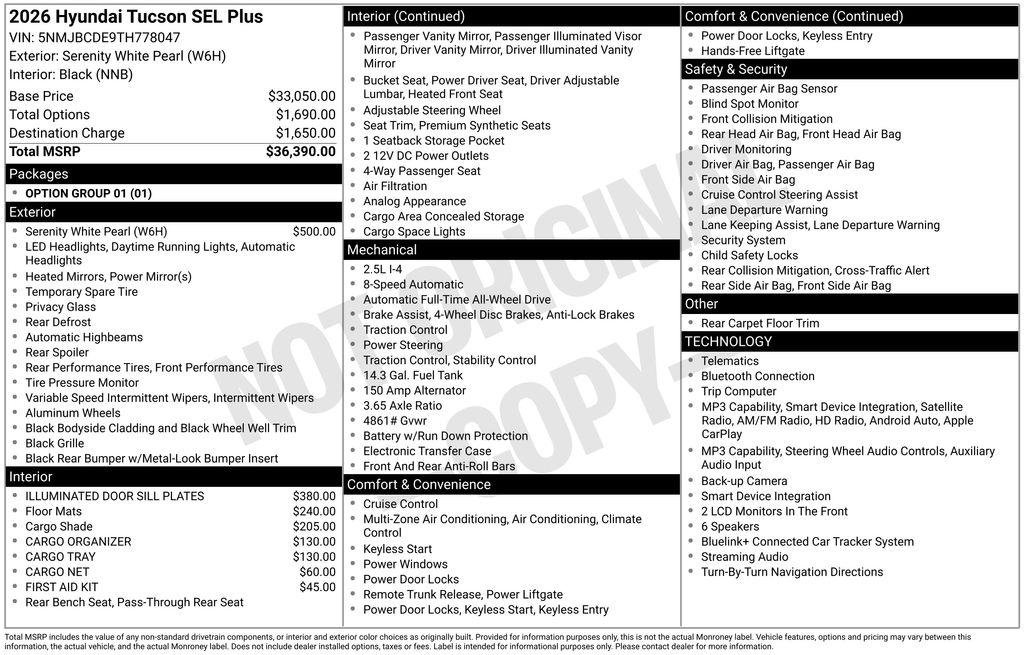 New 2026 Hyundai Tucson SEL Plus AWD/4WD image 27