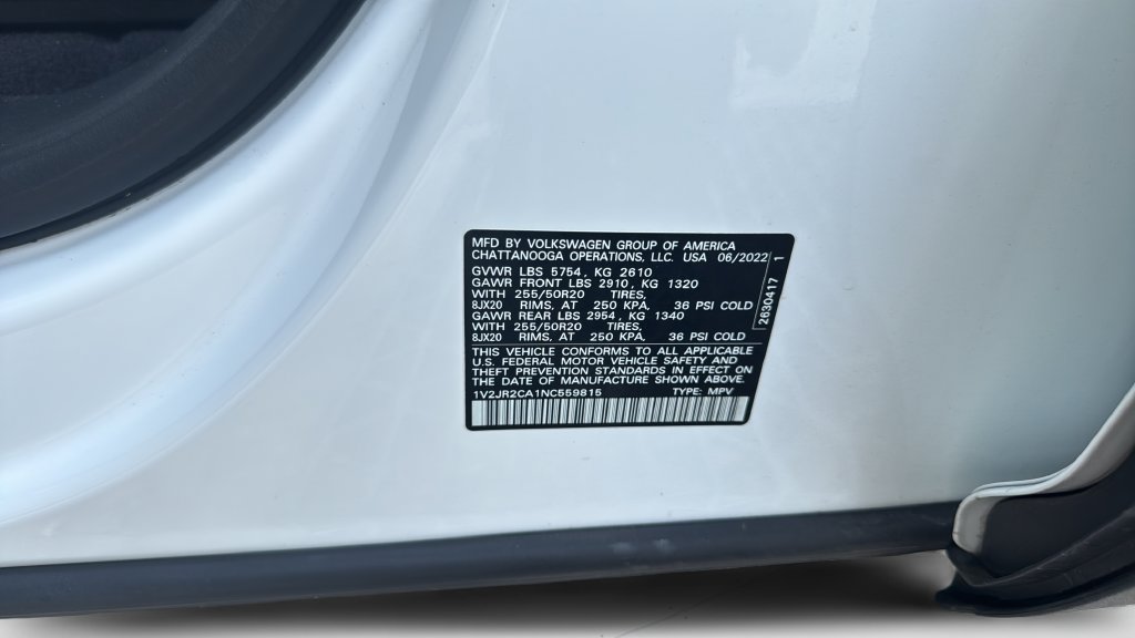 Used 2022 Volkswagen Atlas SE FWD image 34