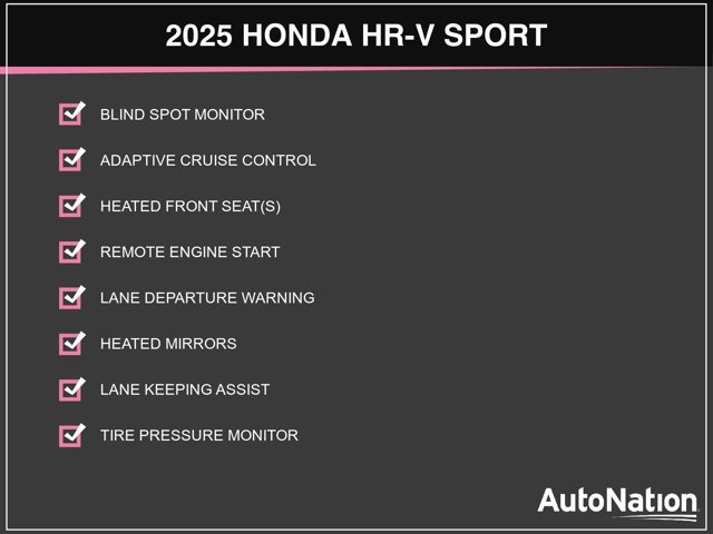 Certified 2025 Honda HR-V Sport image 3