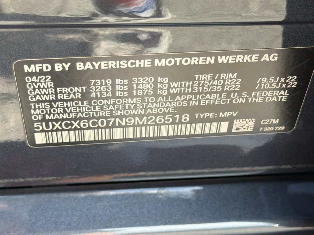 Used 2022 BMW X7 M50i w/ Dynamic Handling Package AWD/4WD image 46