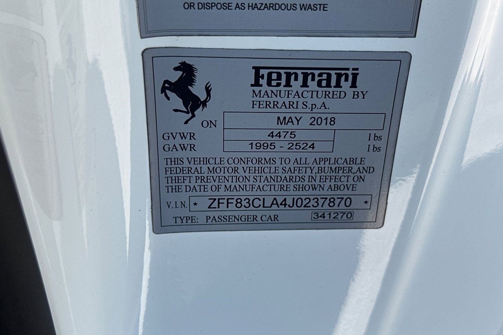 Used 2018 Ferrari 812 Superfast RWD image 45