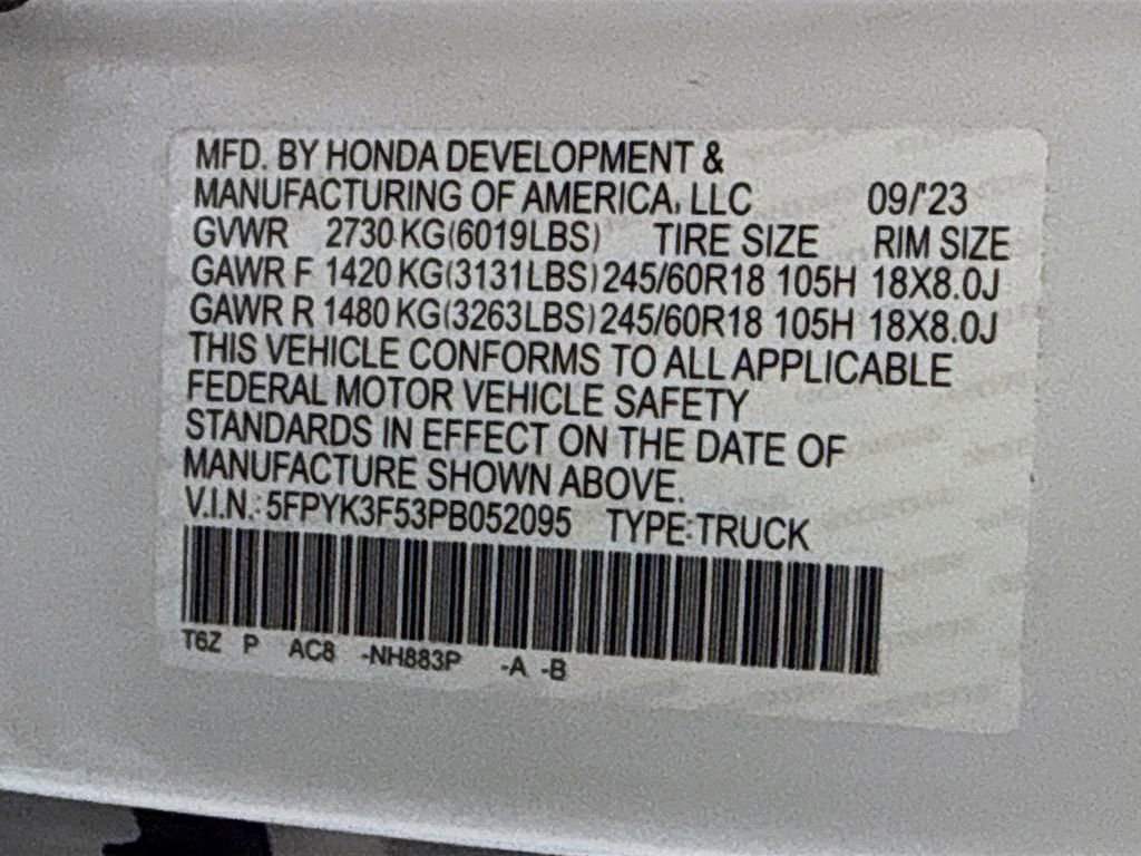 Used 2023 Honda Ridgeline RTL image 36