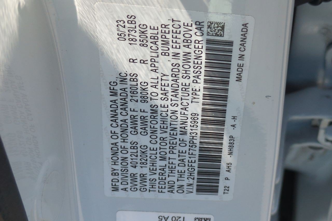 Certified 2023 Honda Civic EX image 28