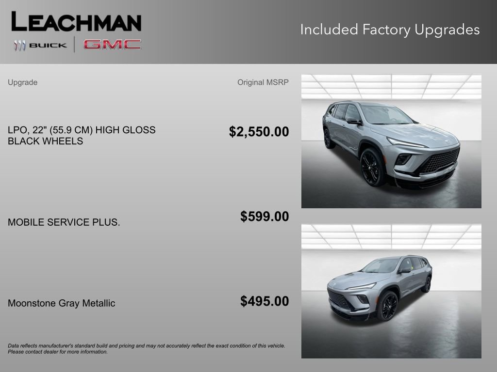 New 2026 Buick Enclave Sport Touring w/ LPO, Floor Liner Package image 5