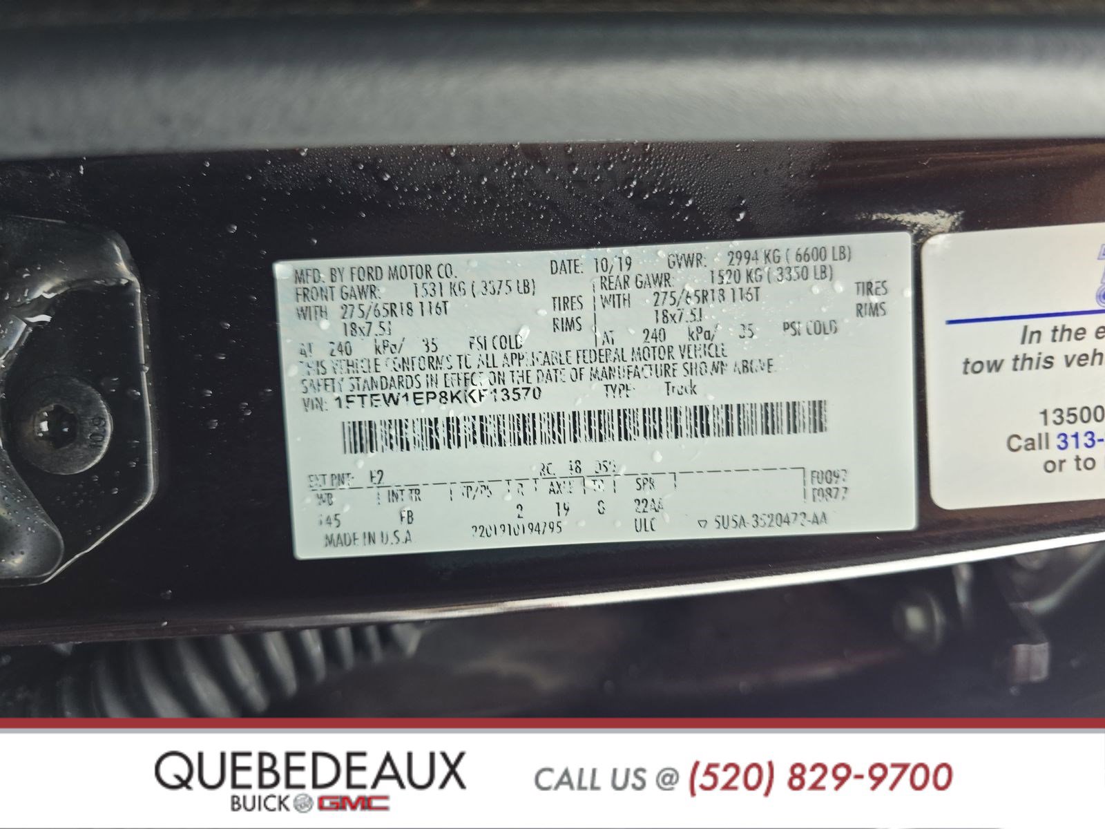 Used 2019 Ford F150 XLT w/ Equipment Group 302A Luxury image 20