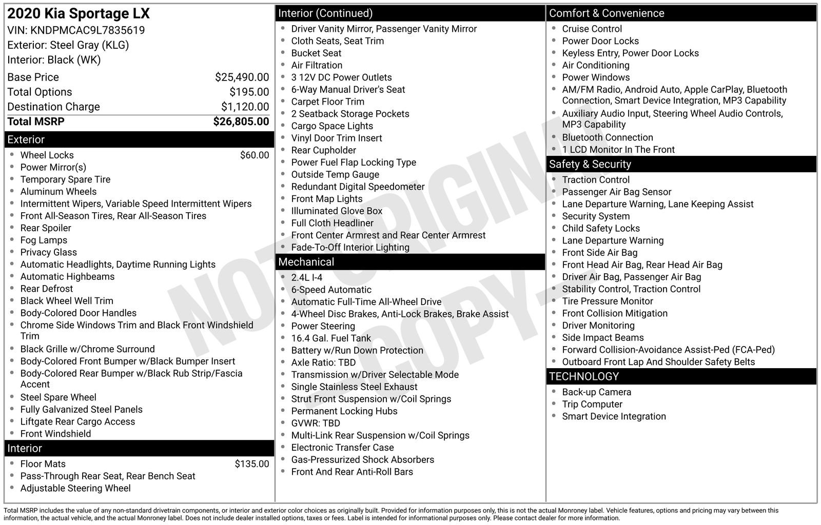 Used 2020 Kia Sportage LX image 21