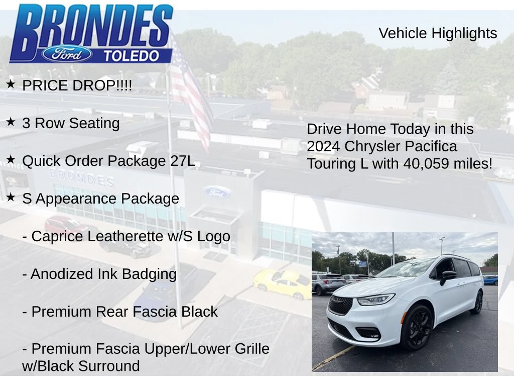 Used 2024 Chrysler Pacifica Touring-L w/ S Appearance Package AWD/4WD image 5