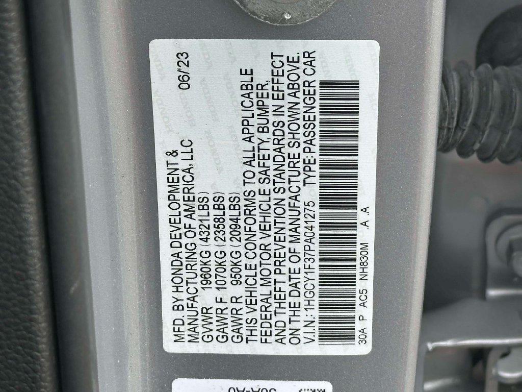 Certified 2023 Honda Accord EX image 30