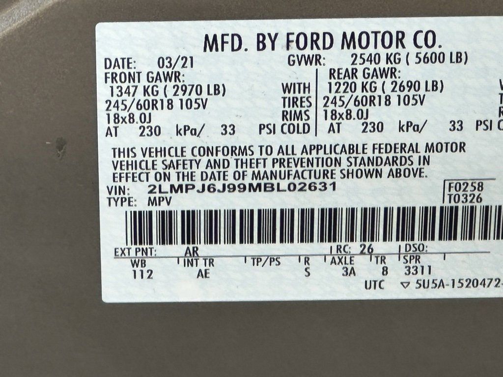 Used 2021 Lincoln Nautilus FWD w/ Equipment Group 101A image 37