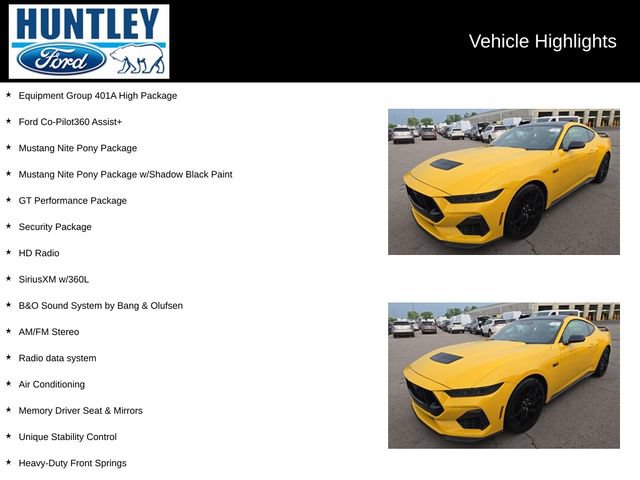 Used 2024 Ford Mustang GT Premium w/ GT Performance Package RWD image 2