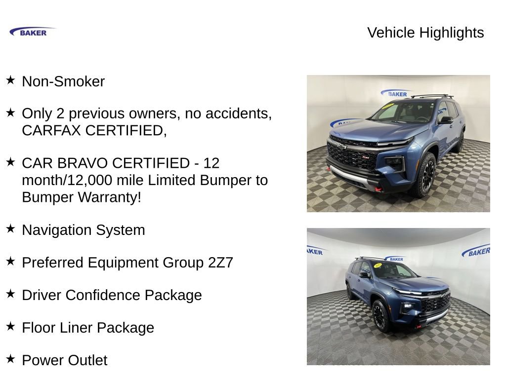 Certified 2025 Chevrolet Traverse Z71 w/ Driver Confidence Package image 4