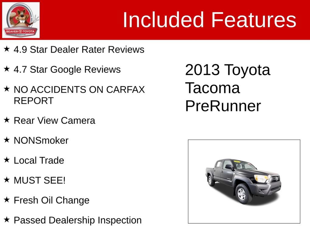 Used 2013 Toyota Tacoma PreRunner w/ Convenience Pkg RWD image 4