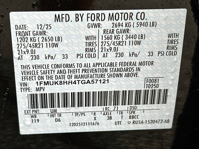 Used 2026 Ford Explorer Platinum w/ LUX Leather Package AWD/4WD image 36