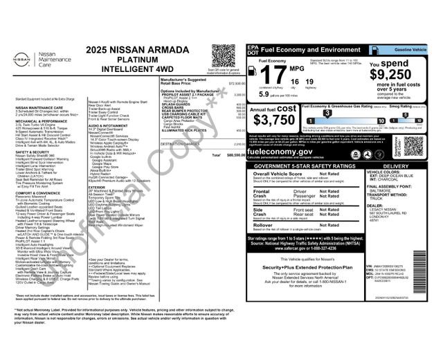 Certified 2025 Nissan Armada Platinum AWD/4WD image 26