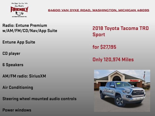 Used 2018 Toyota Tacoma TRD Sport w/ Technology Package AWD/4WD image 5