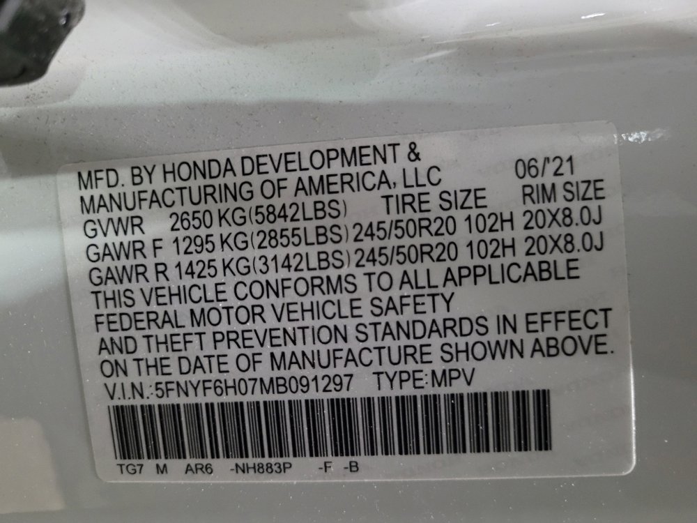 Used 2021 Honda Pilot Elite image 33