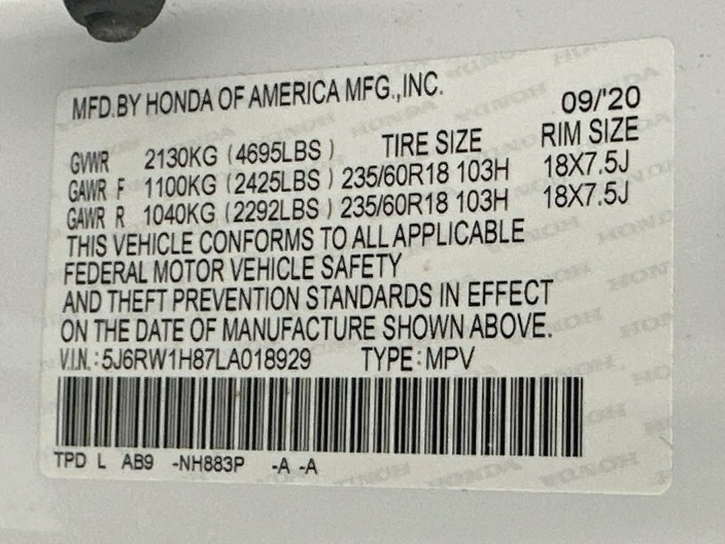 Certified 2020 Honda CR-V EX-L image 32