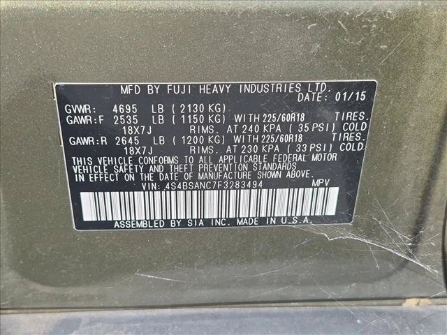Used 2015 Subaru Outback 2.5i Limited AWD/4WD image 13