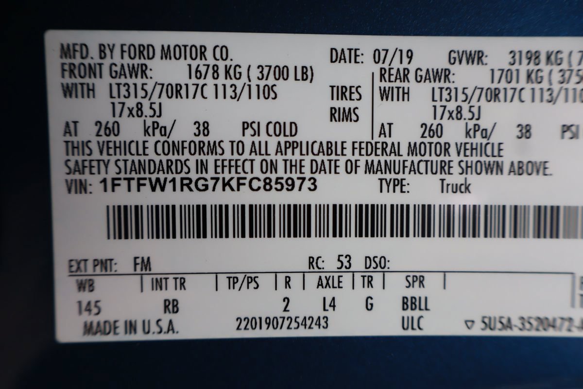 Used 2019 Ford F150 Raptor w/ Equipment Group 801A Mid AWD/4WD image 45