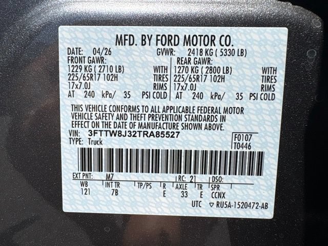 New 2026 Ford Maverick XLT w/ Equipment Group 301A AWD/4WD image 29