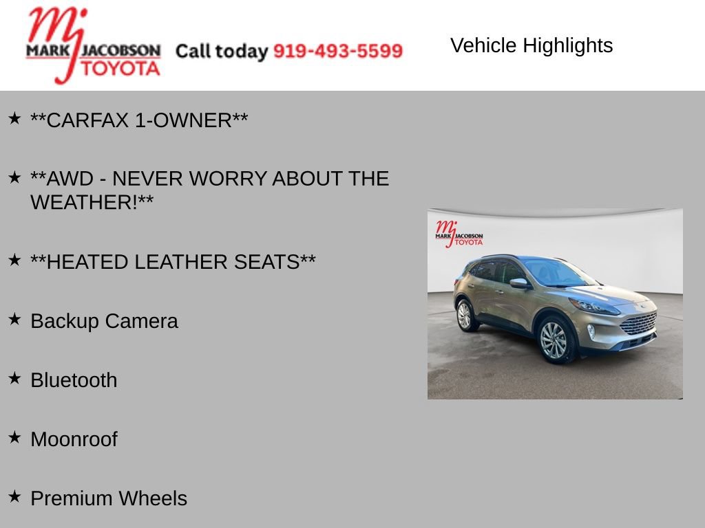 Used 2021 Ford Escape Titanium w/ Titanium Elite Package AWD/4WD image 6