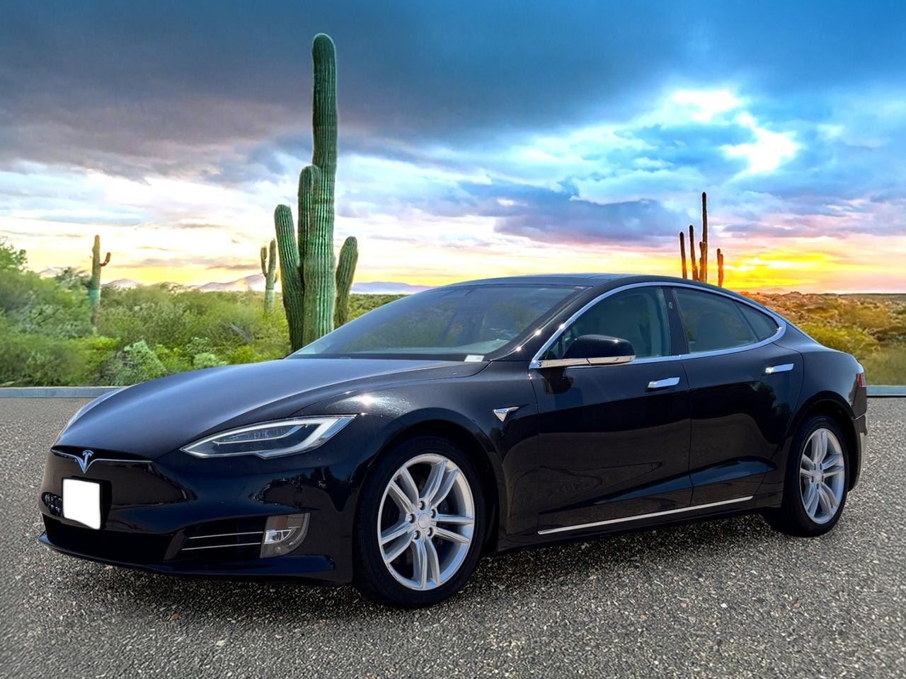 Used 2016 Tesla Model S 75D AWD/4WD image 2