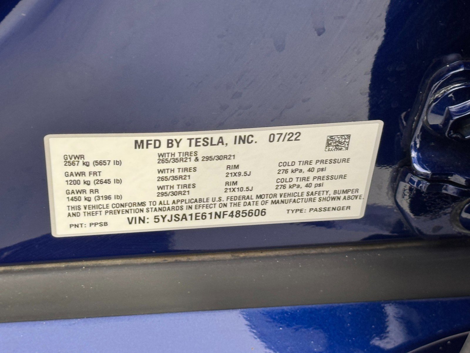 Used 2022 Tesla Model S Plaid image 49